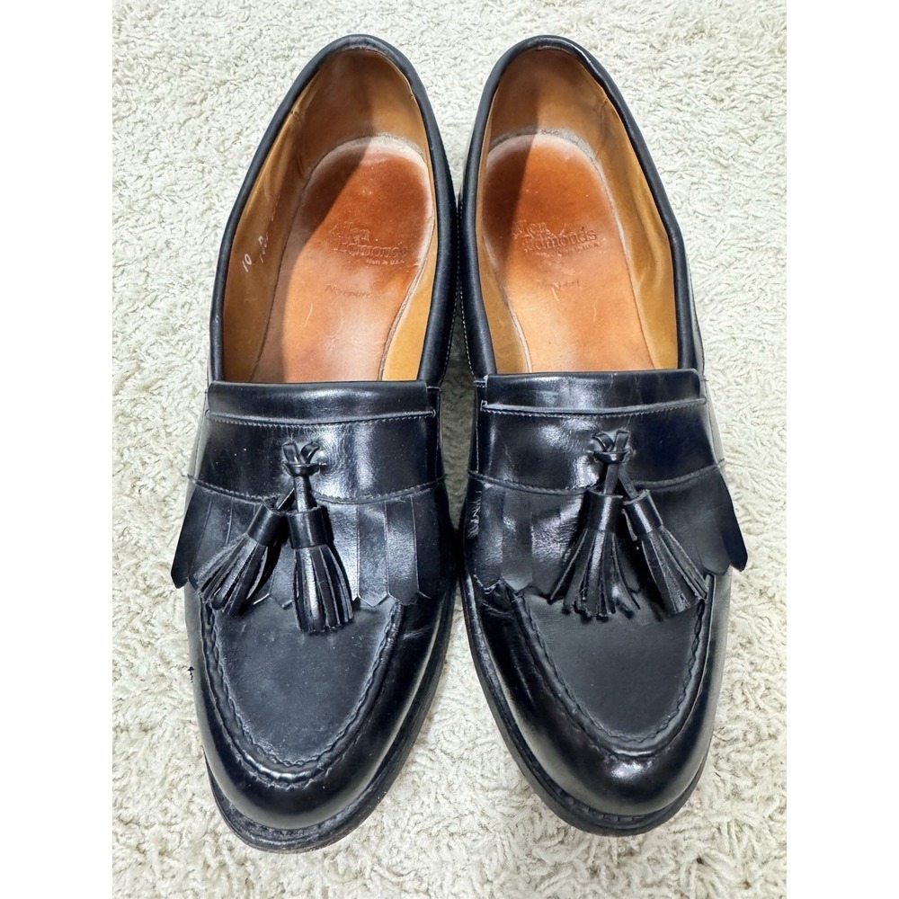 Allen Edmonds Men's Newport Black Leather Tassel‎ Loafers Shoes Size 10A Career